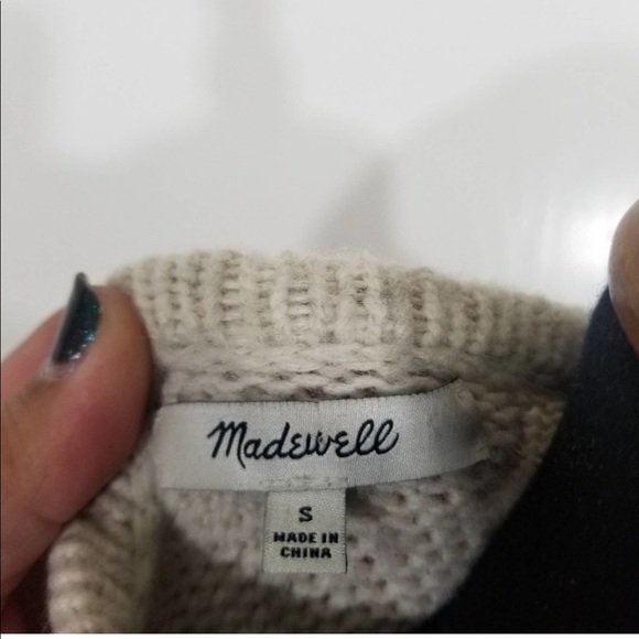 Madewell Cream White  Fringe Cottage Core  Sweater - Picture 9 of 10